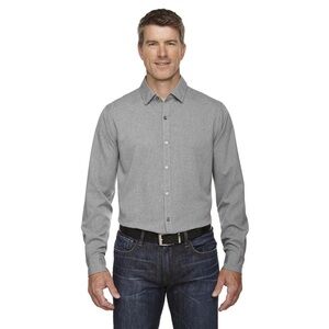 North End Men's Melange Performance Shirt-Light Heather Gray